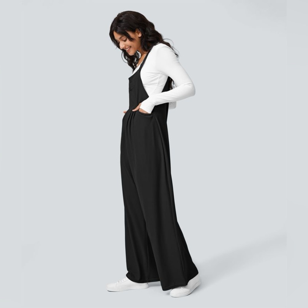 wide leg overalls